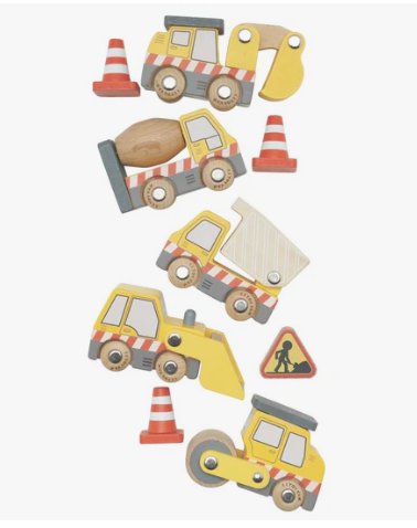 Le Toy Van Wooden Construction Vehicles