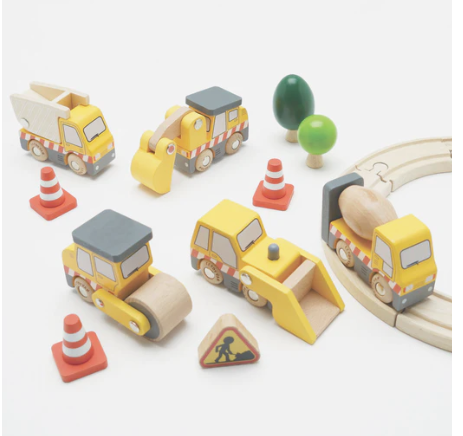 Le Toy Van Wooden Construction Vehicles