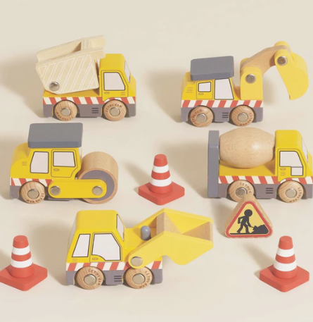 Le Toy Van Wooden Construction Vehicles
