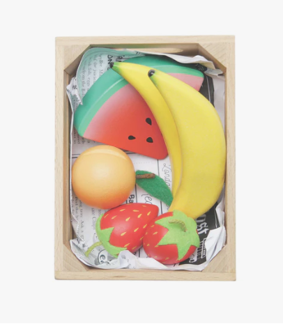 Le Toy Van Wooden Market Crate (Smoothie Fruit)