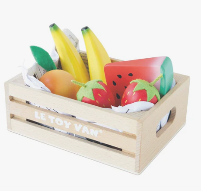 Le Toy Van Wooden Market Crate (Smoothie Fruit)