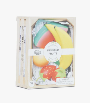 Le Toy Van Wooden Market Crate (Smoothie Fruit)