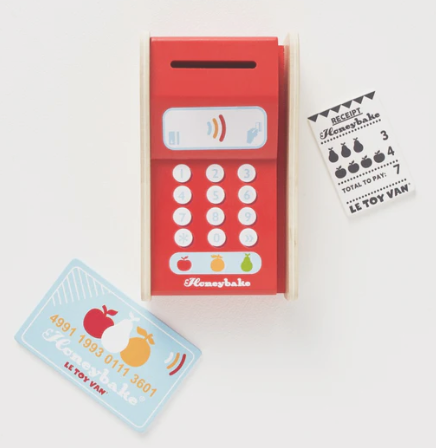 Le Toy Van Wooden Shop Card Machine