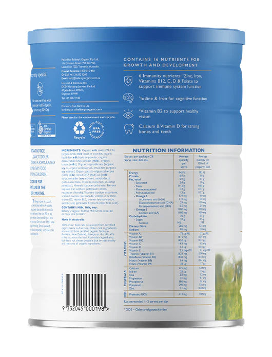 Bellamy's Organic Step 3 Toddler Milk Drink