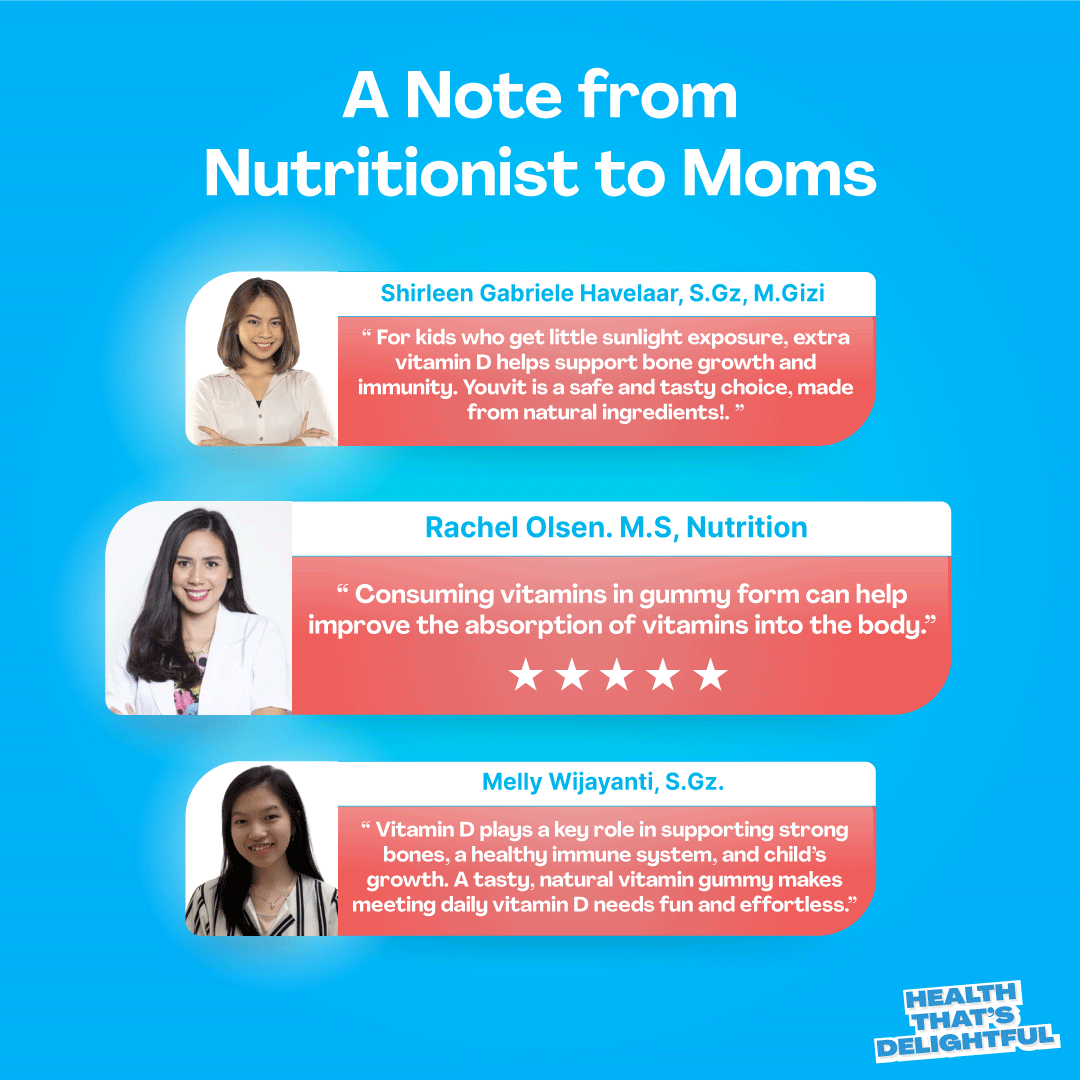 Youvit Kids Vitamin D+ Gummy 600IU (30 pcs)