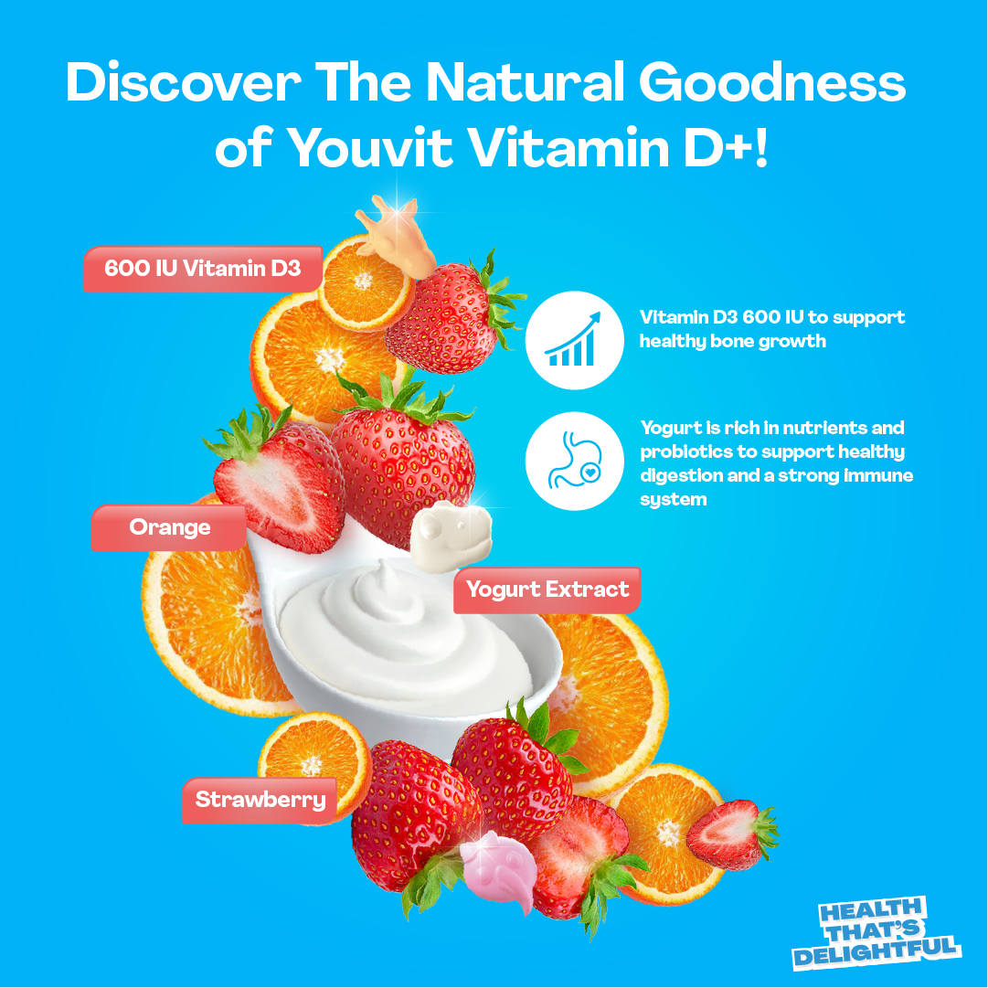 Youvit Kids Vitamin D+ Gummy 600IU (30 pcs)