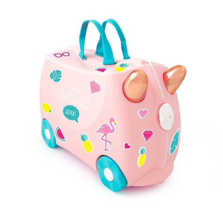 Trunki Ride-On Luggage Flossi Flamingo