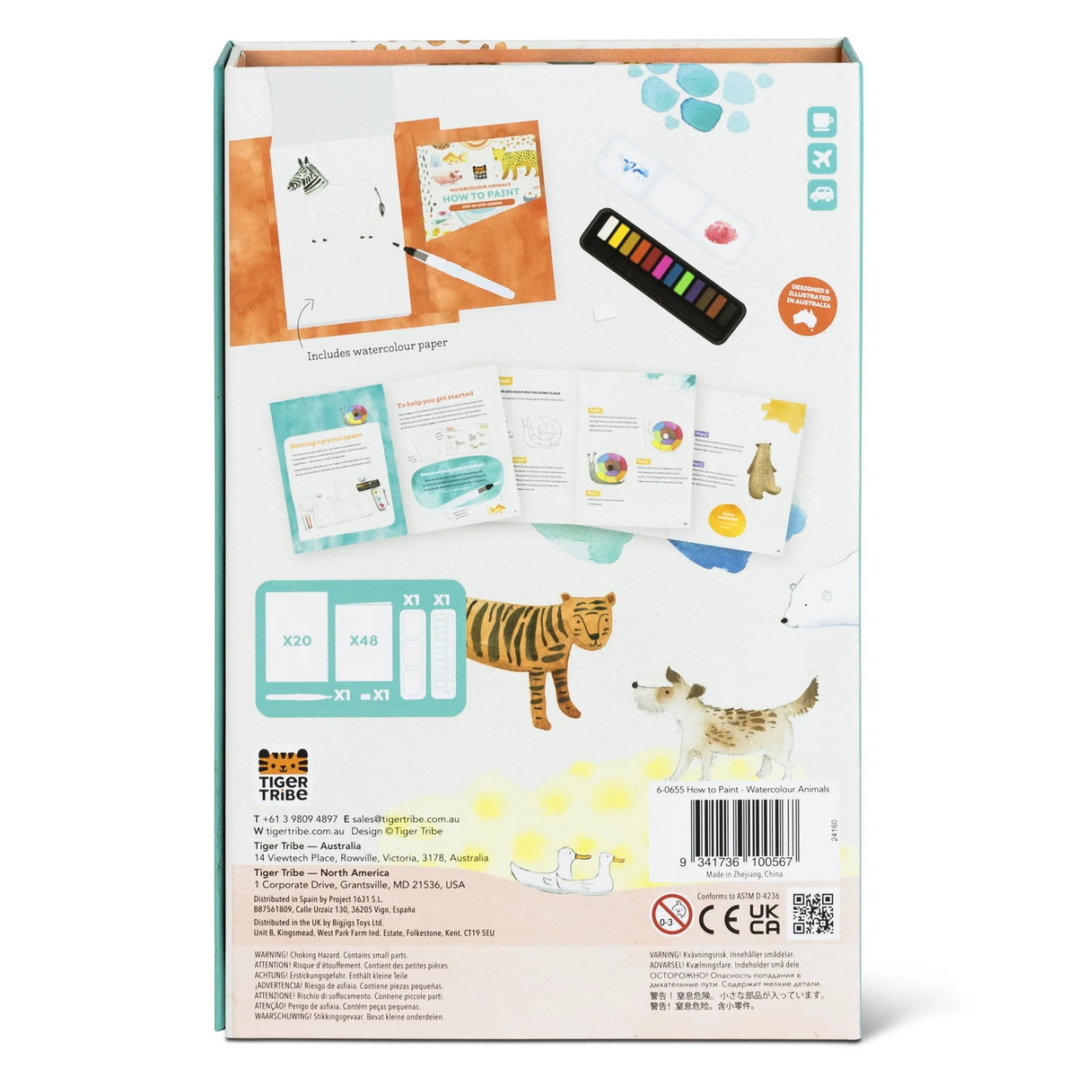 Tiger Tribe How to Paint - Watercolour Animals