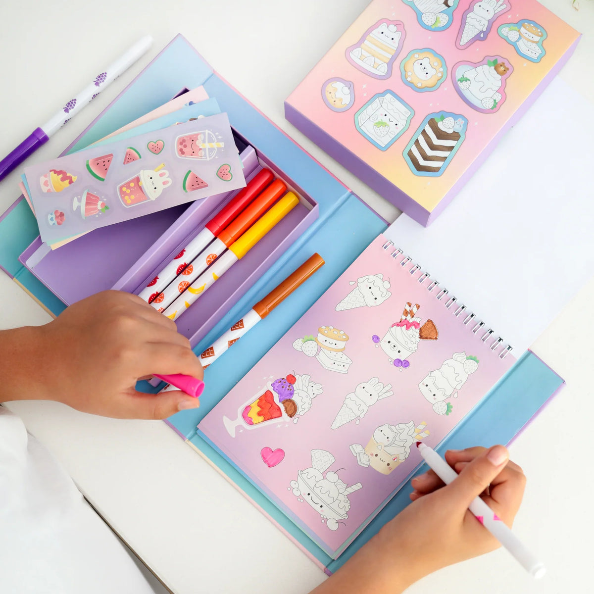 Tiger Tribe Scented Stacks Of Stickers - Dreamy Desserts