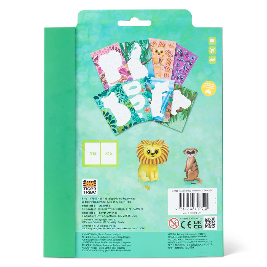 Tiger Tribe Sticker By Numbers