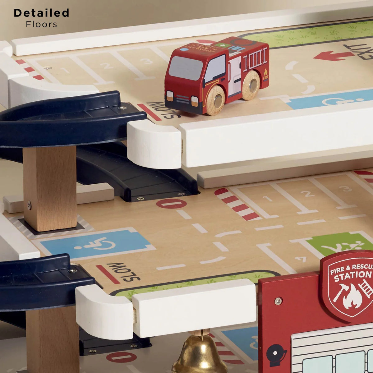 Le Toy Van Fire & Rescue Wooden Garage