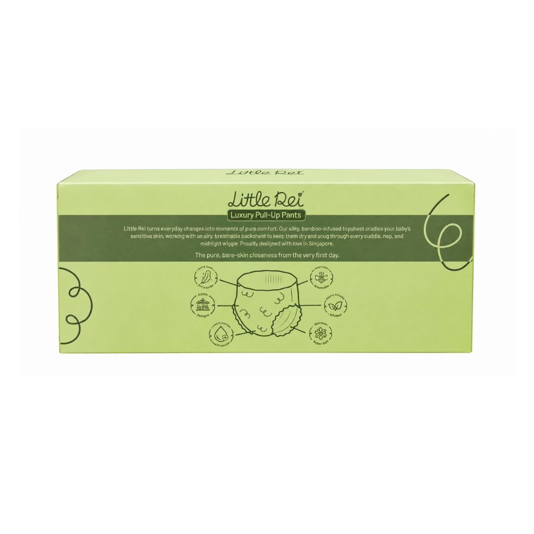 Little Rei Eco-Conscious Luxury Pull Up Diapers (Travel Pack, 8pc)