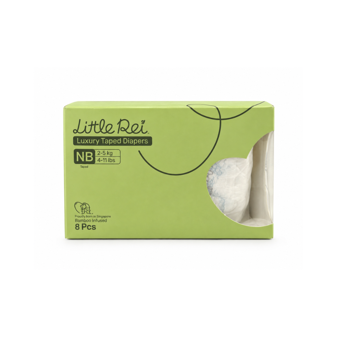 Little Rei Eco-Conscious Luxury Tape Diapers (Travel Pack, 8pc)