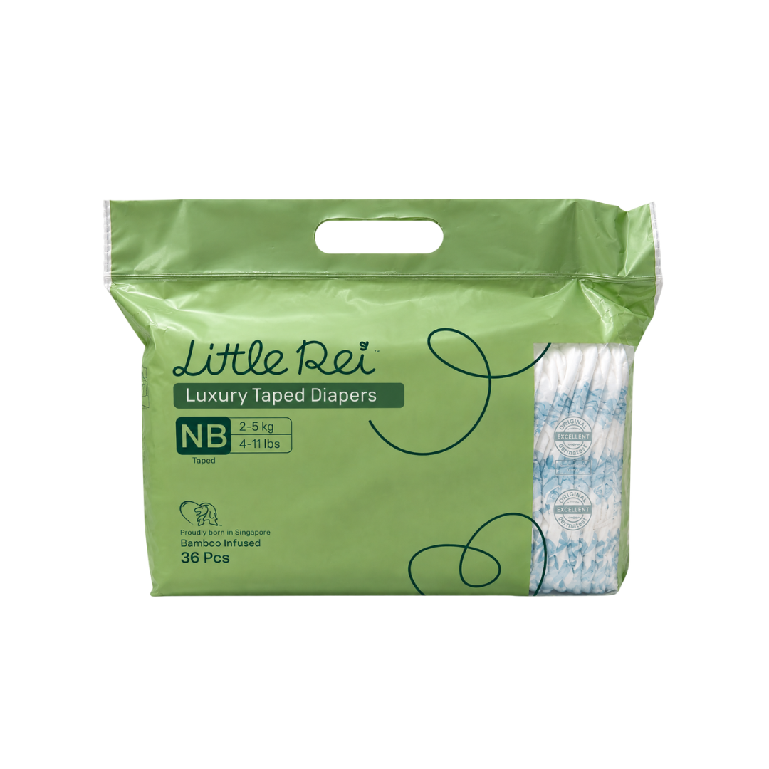Little Rei Eco-Conscious Luxury Tape Diapers Full Pack