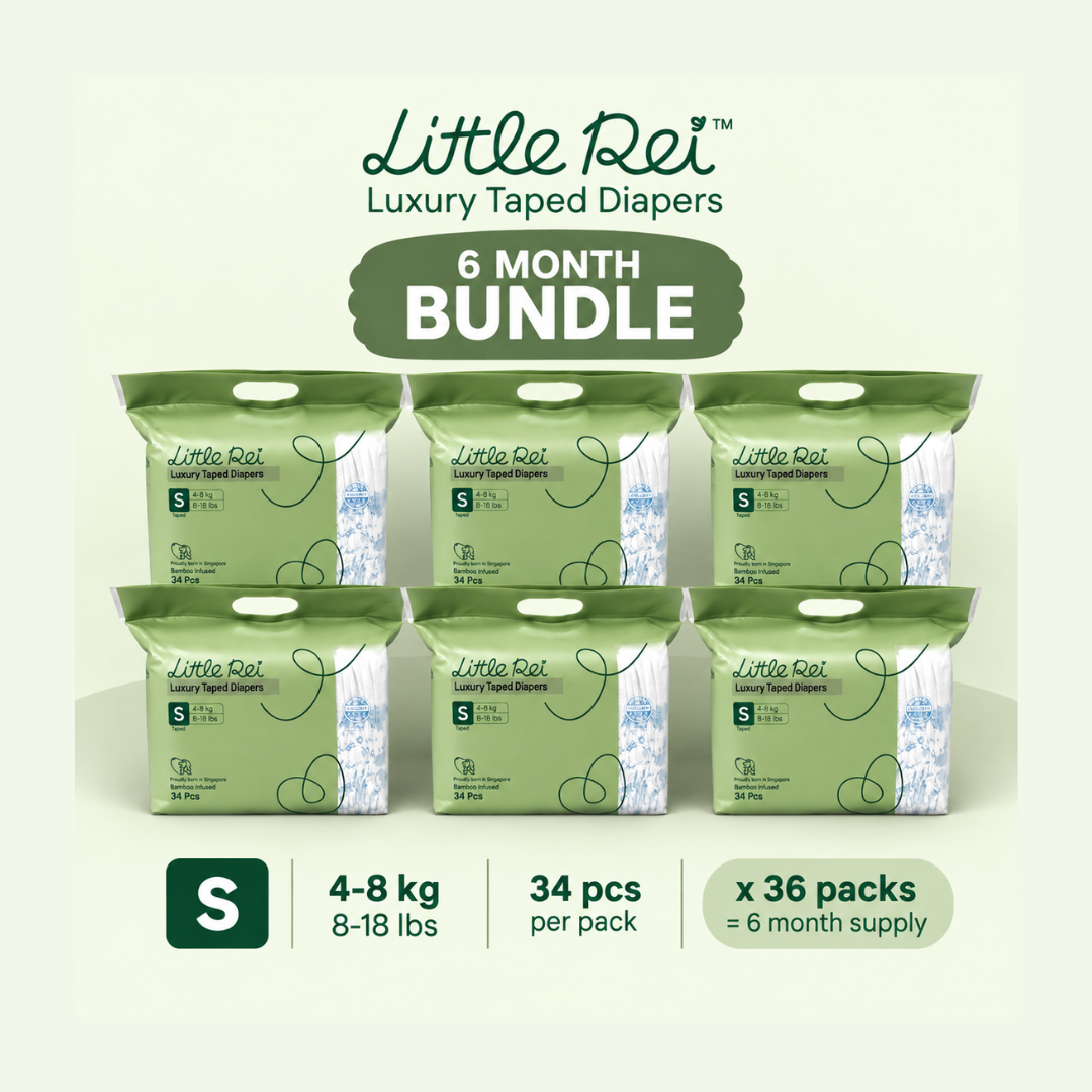 (6 Month Bundle) Little Rei Luxury Tape Diapers