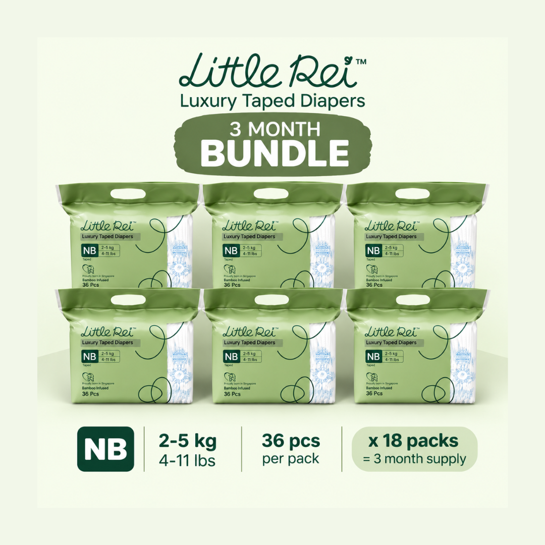 (3 Month Bundle) Little Rei Luxury Tape Diapers