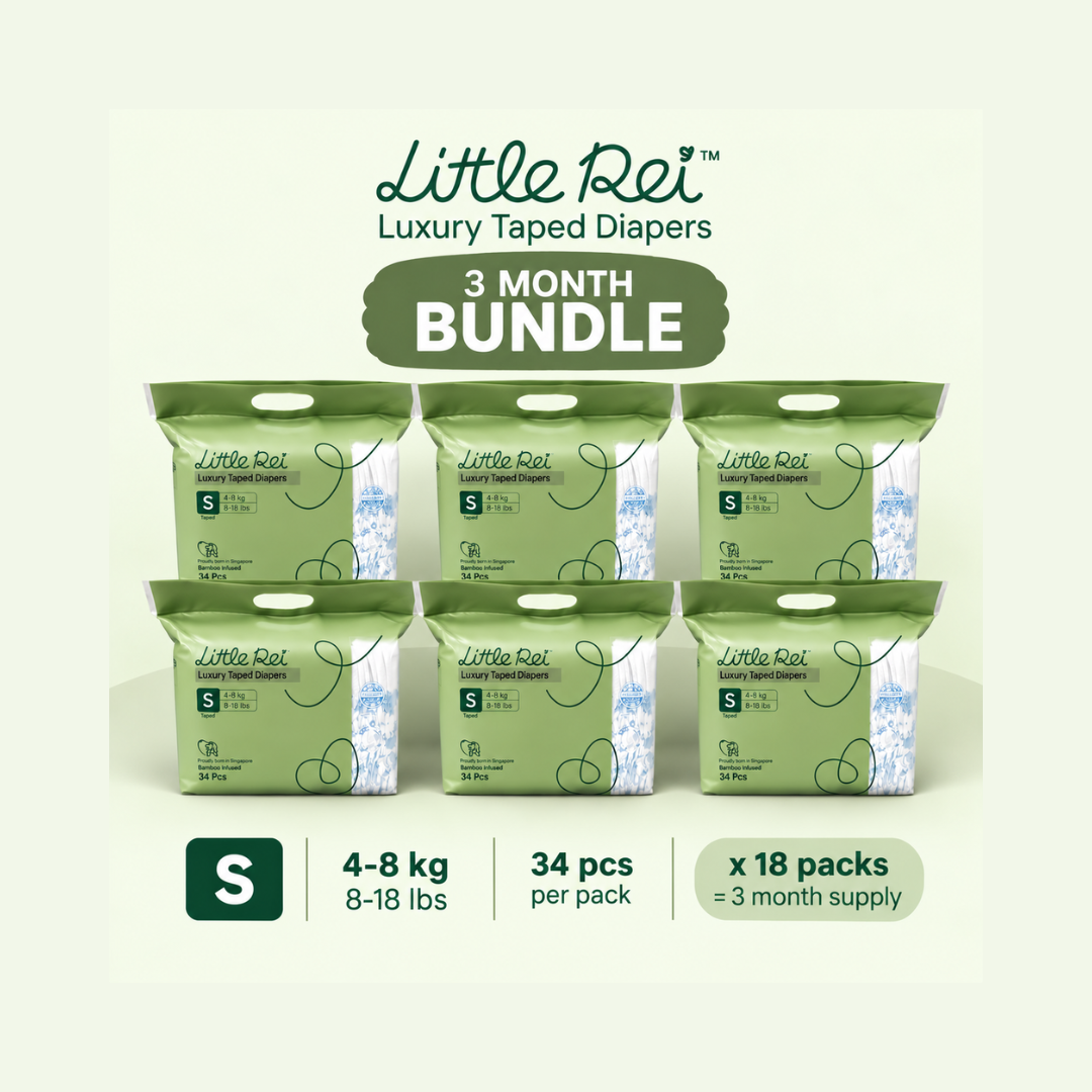 (3 Month Bundle) Little Rei Luxury Tape Diapers