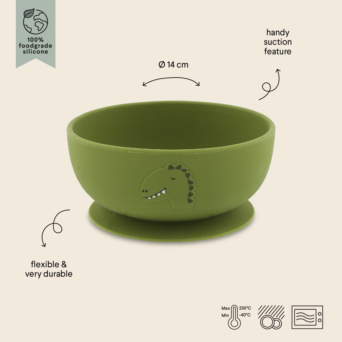 Trixie Silicone Animal Bowl with Suction