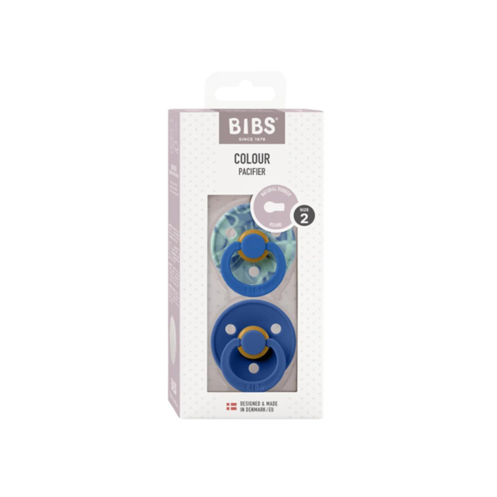 BIBS Tie Dye Latex Pacifier Twin Pack -  Ocean