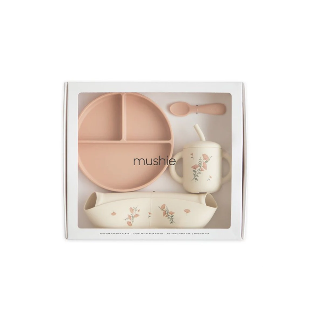 Mushie Silicone Feeding Toddler Set