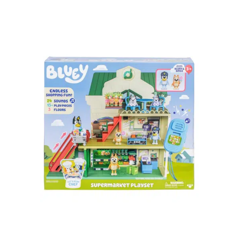 Bluey Let's Play Chef Supermarket Playset