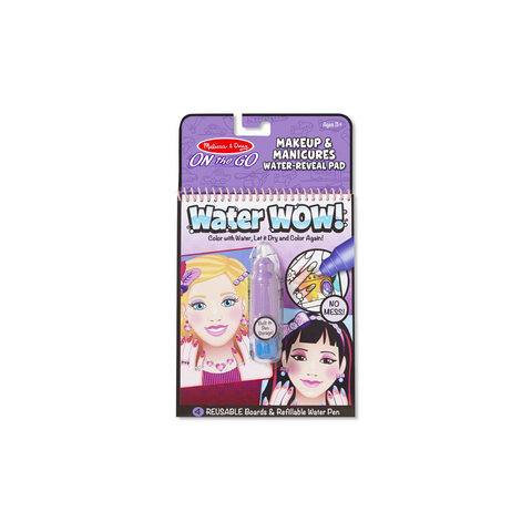Melissa & Doug ON the Go Water Wow! Travel Activity - Makeup and Manicures