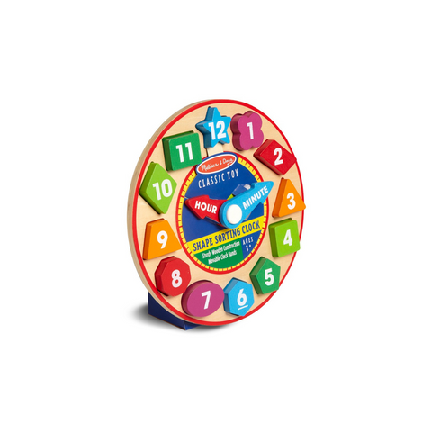 Melissa and doug discount shape sorter clock