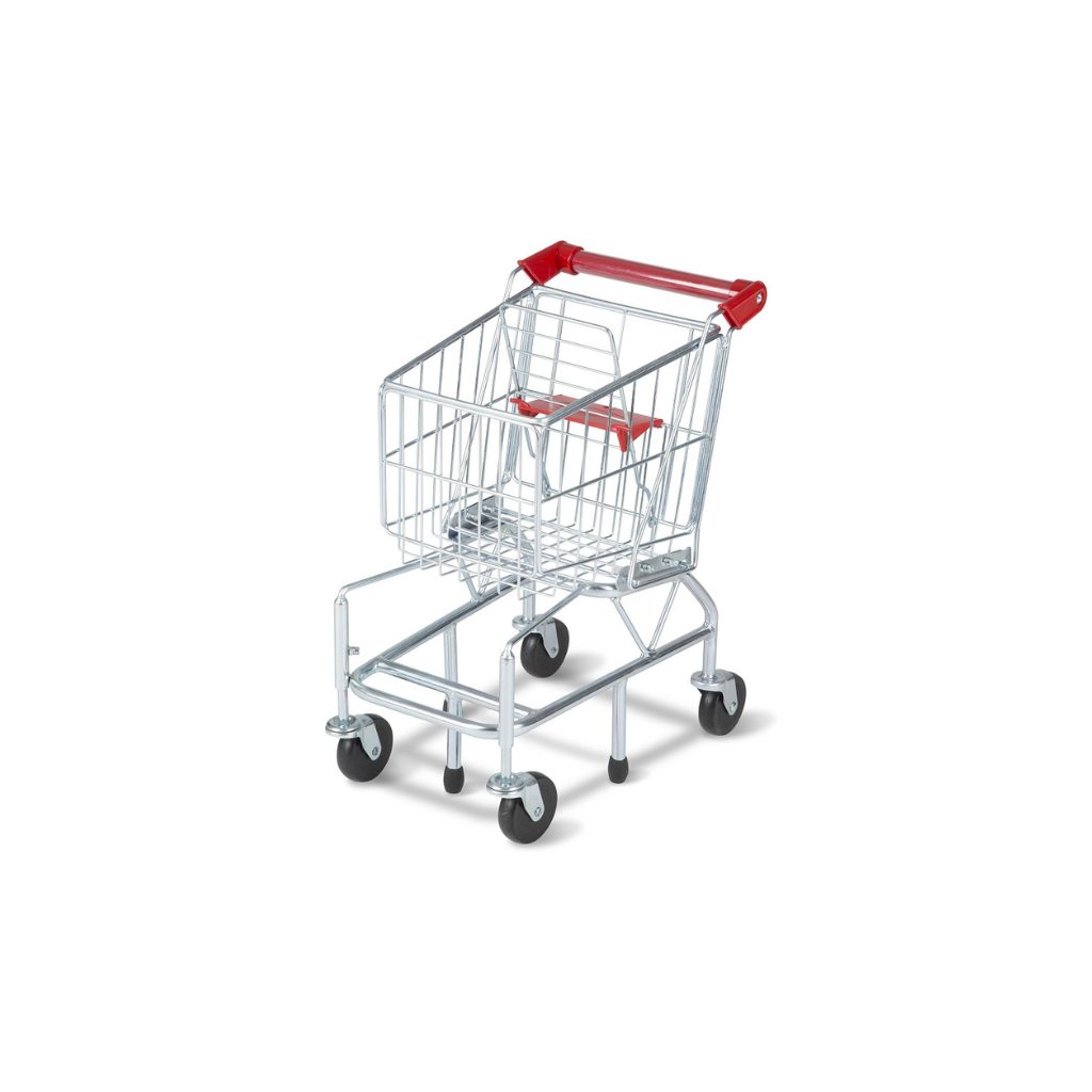 Melissa & Doug Shopping Cart Toy - Metal Grocery Wagon 3 years+