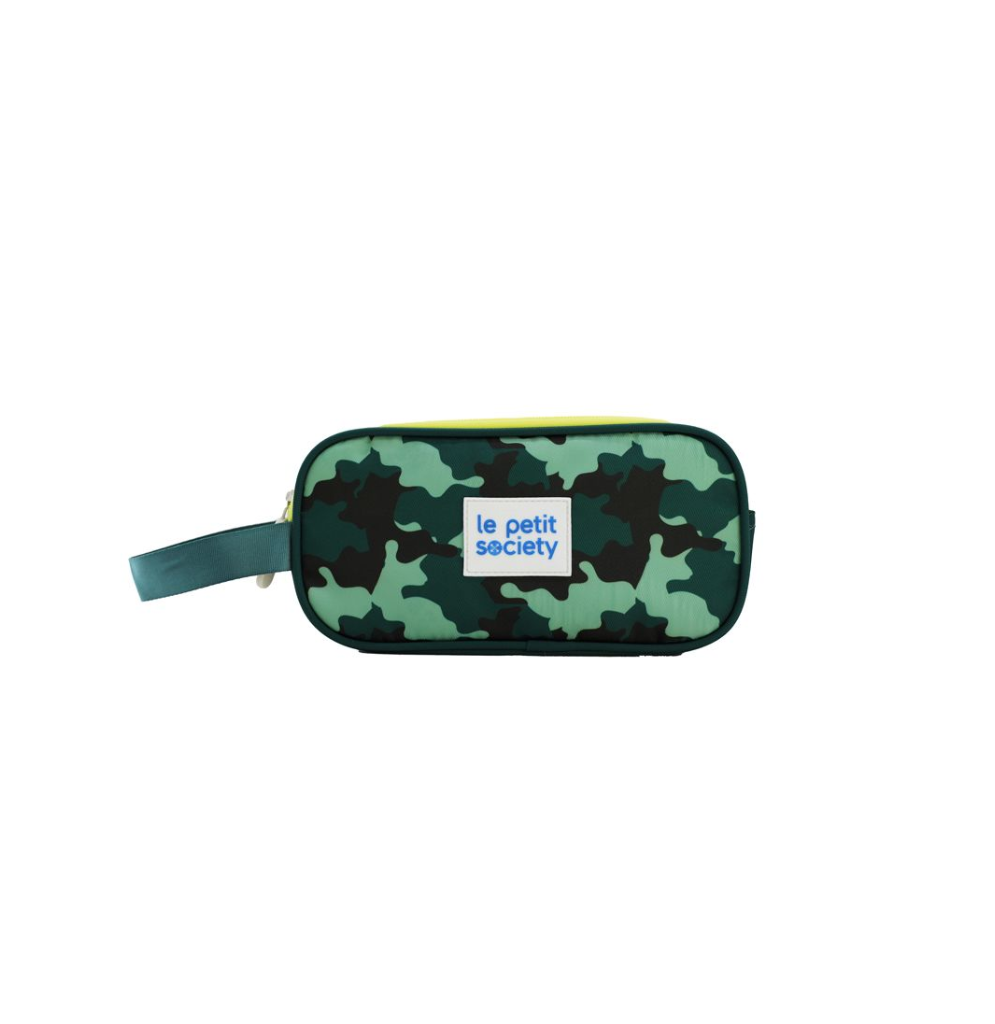 Le Petit Society Double Zip Pencil Case