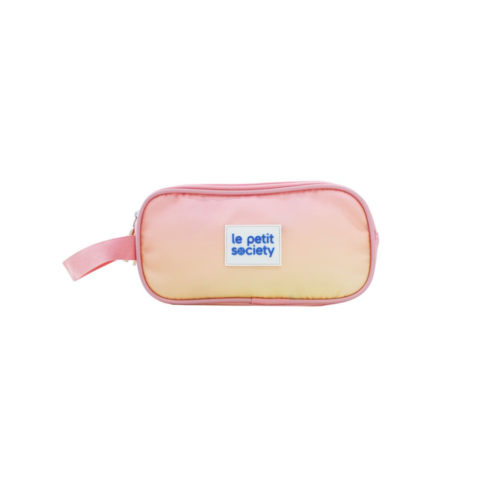 Le Petit Society Double Zip Pencil Case