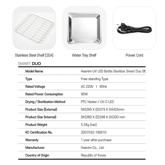 Haenim Smart Duo SE UV-C LED Sterilizer
