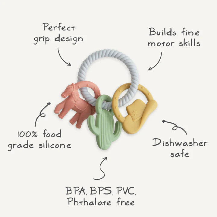 Mushie Teething Ring (Western)