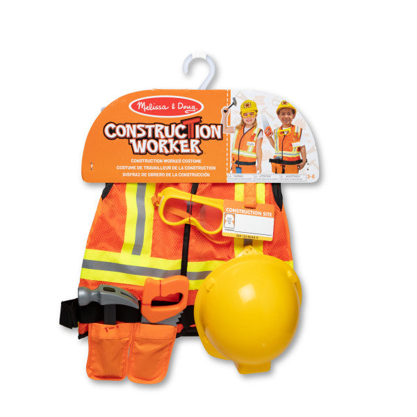 Melissa & Doug Construction Worker Role Play Costume Set