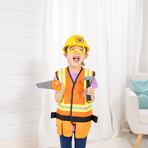 Melissa & Doug Construction Worker Role Play Costume Set