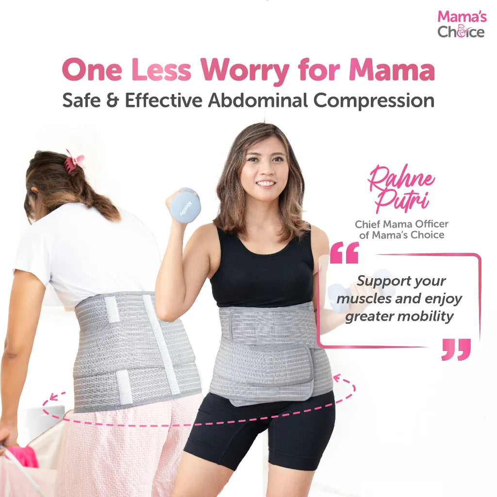 Mama’s Choice Postpartum Nano Bamboo Corset (Grey)