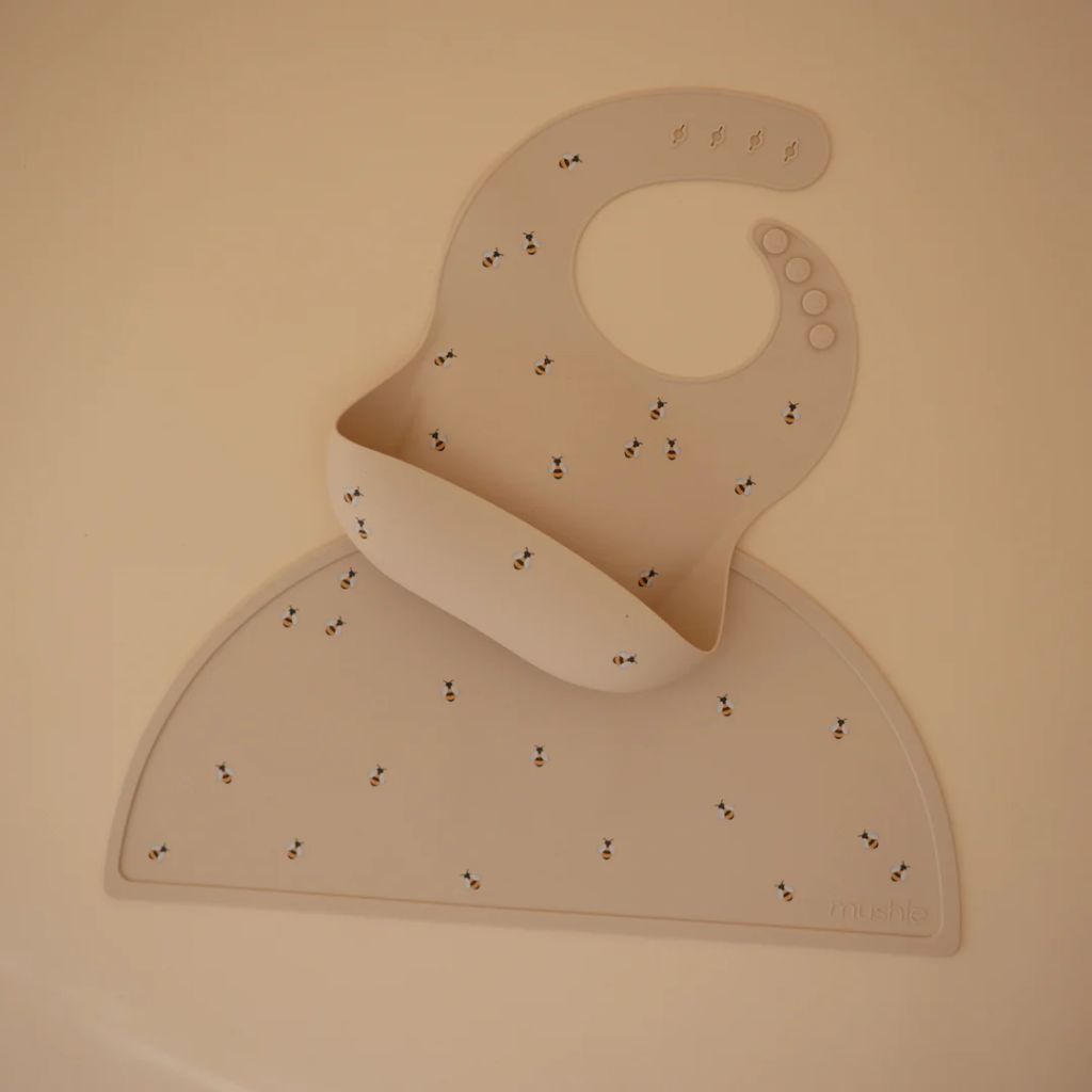 Mushie Silicone Baby Bib