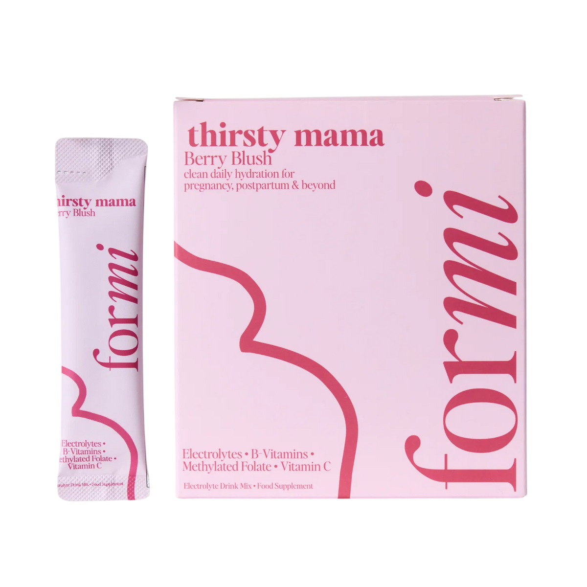 For Thirsty Mama Electrolyte Drink Mix 20 Sac (New)