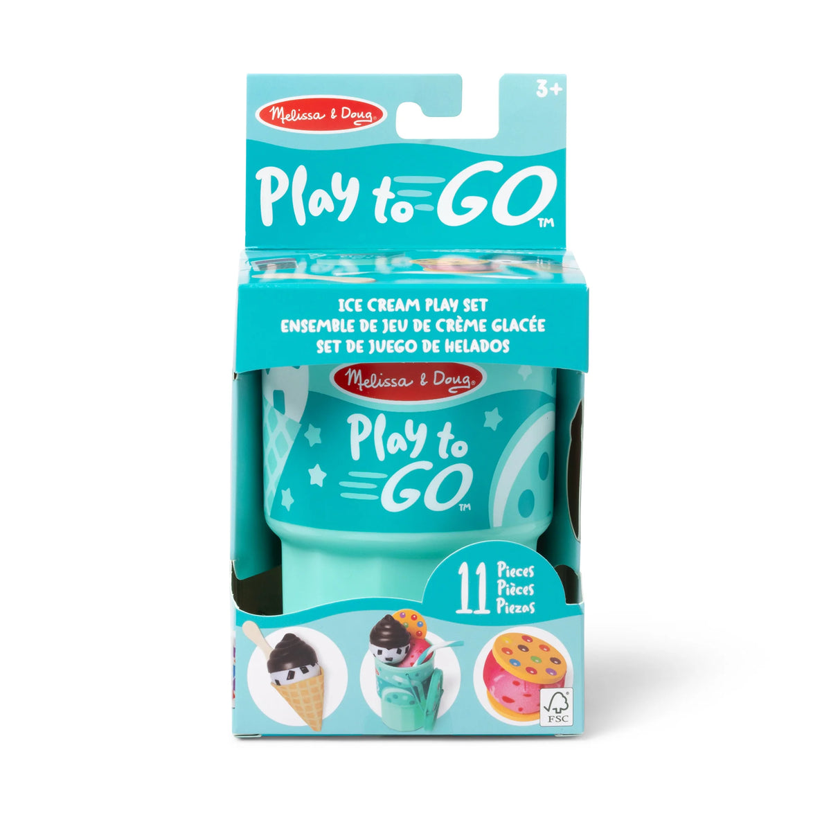 Melissa & Doug Play to Go Ice Cream Play Set