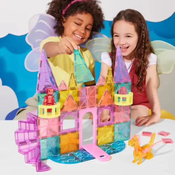Magna-Tiles Castle DLX + microMAGS 48 Piece Set