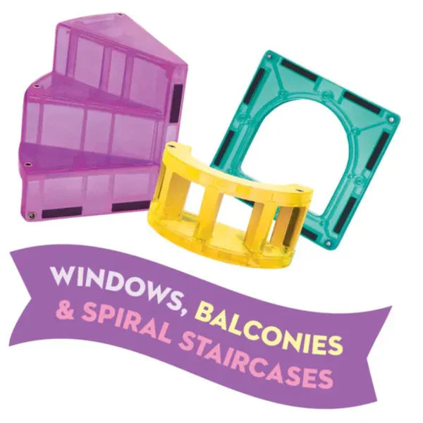 Magna-Tiles Castle DLX + microMAGS 48 Piece Set
