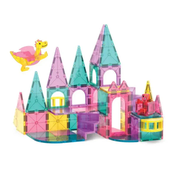 Magna-Tiles Castle DLX + microMAGS 48 Piece Set