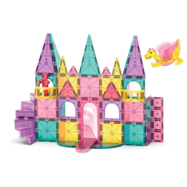 Magna-Tiles Castle DLX + microMAGS 48 Piece Set