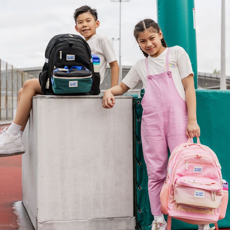 Le Petit Society Double Pocket Backpack