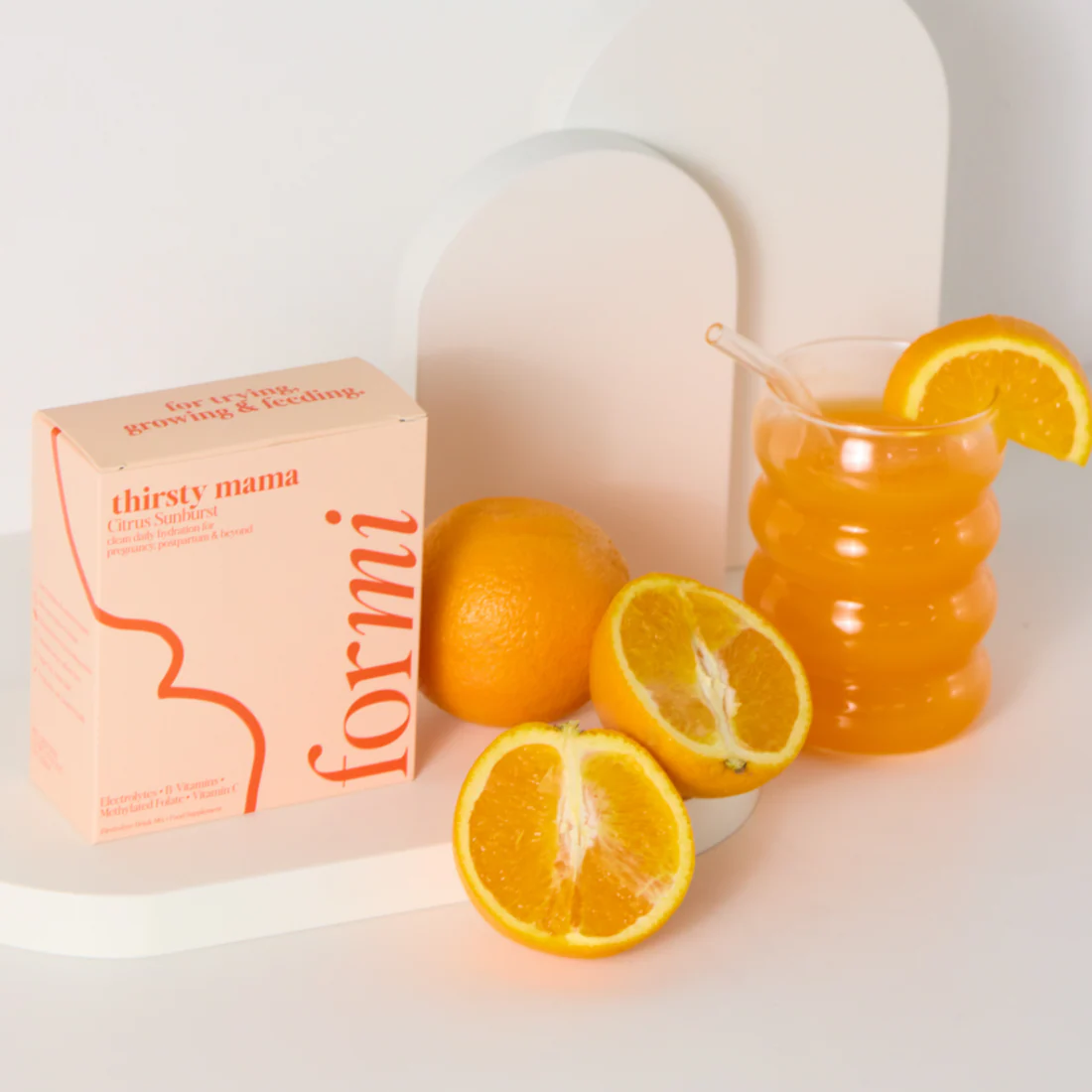 For Thirsty Mama Electrolyte Drink Mix 20 Sac (New)