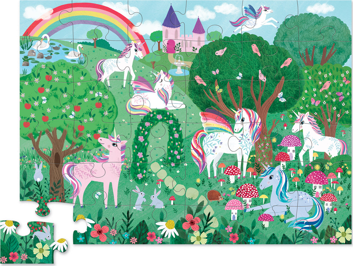 Crocodile Creek 36-pc Puzzle (Unicorn Garden)