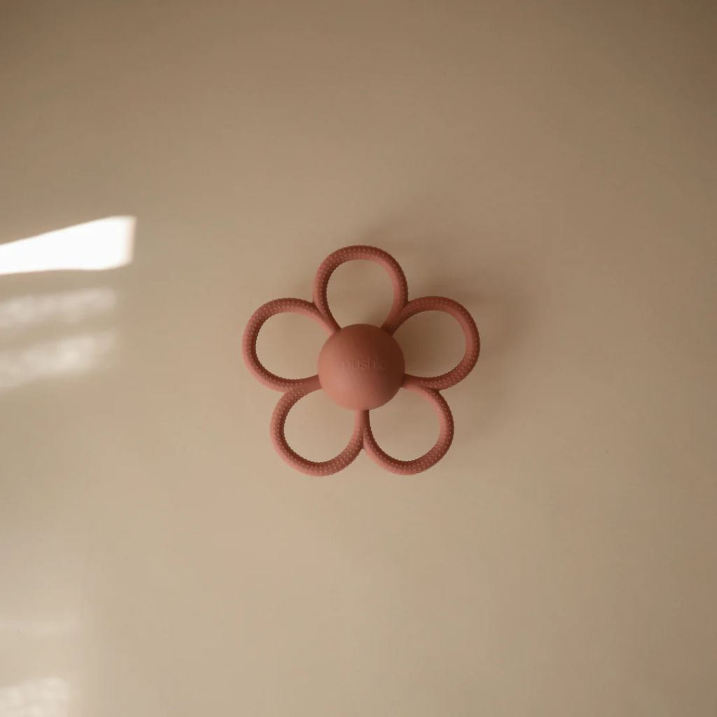 Mushie Daisy Rattle Teether