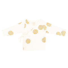 Motherswork x Le Petit Society Baby Organic Long Sleeve Kimono Top in Dandelion Print