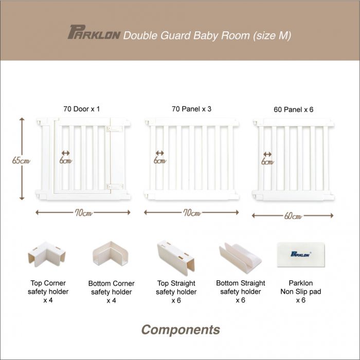Parklon Double Guard Baby Fence (Size M)