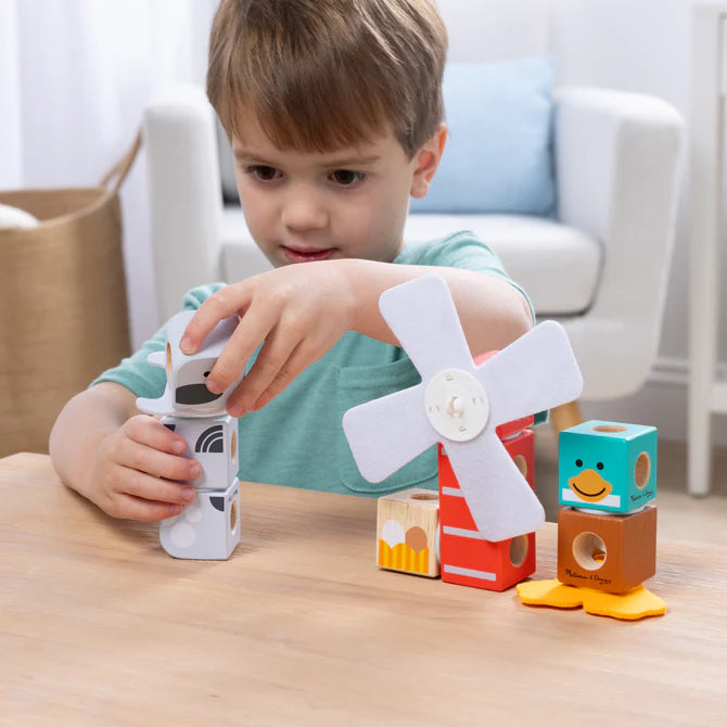 doug stokke Melissa & Doug Blockables Playset (Farm Friends)
