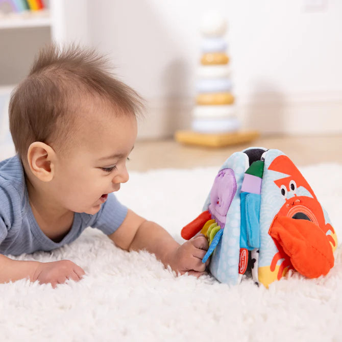 Melissa & Doug Ocean Tummy Time Triangle Baby Toy